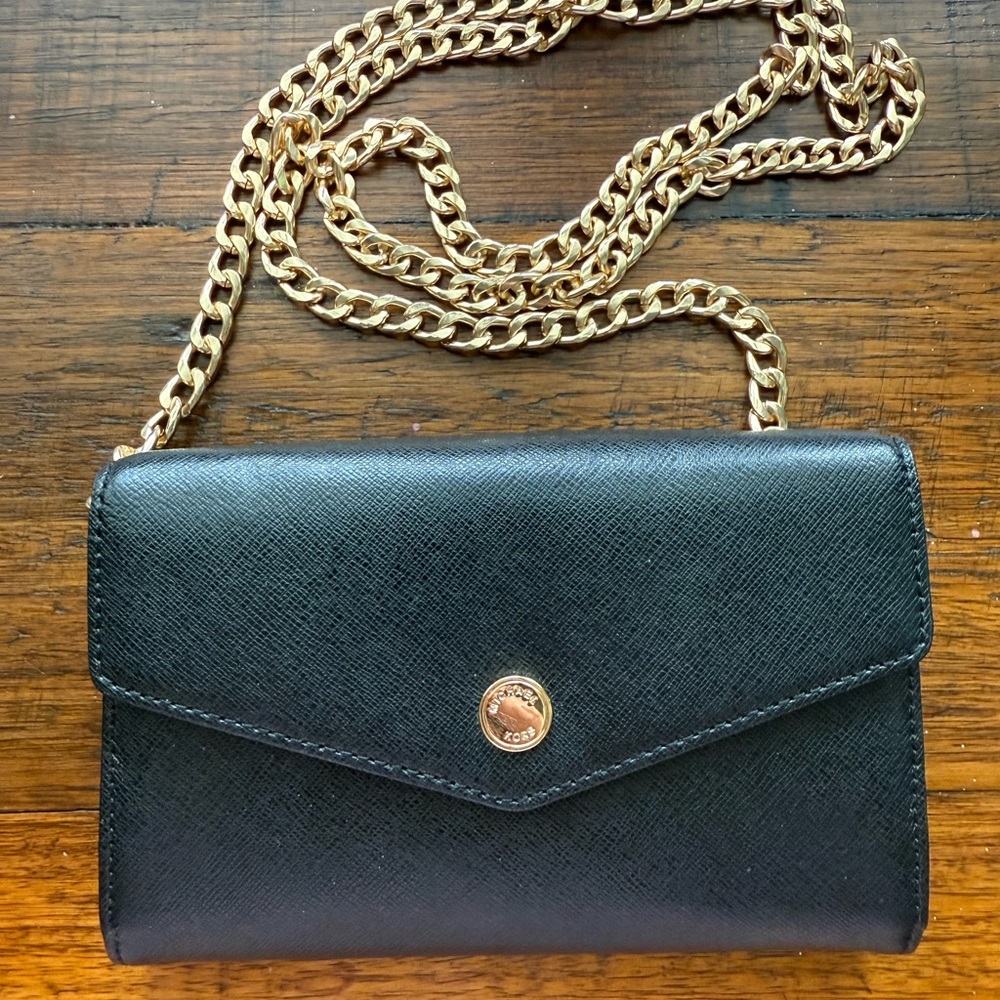 Michael Kors Wallet on a Chain + Bonus wallet